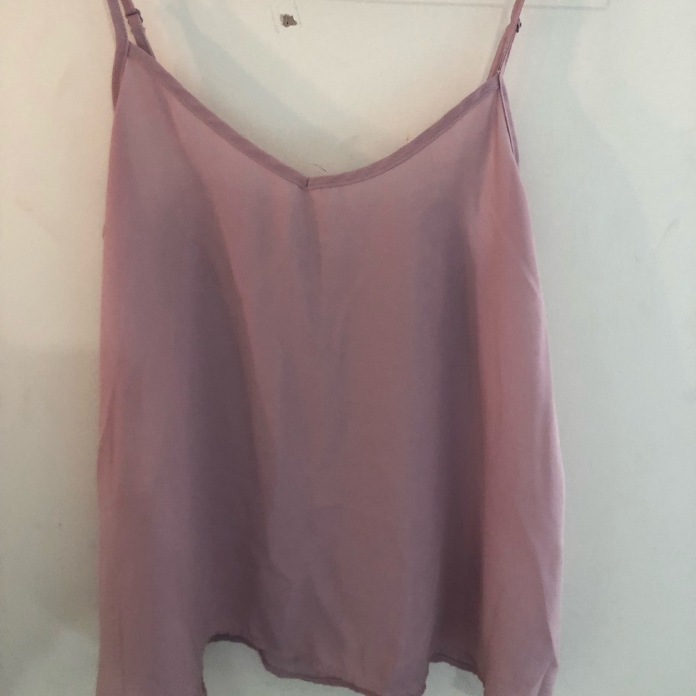 Hollister baby pink loose tank top